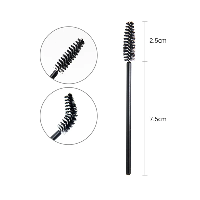 Pinceles desechables para rímel de pestañas, aplicador profesional para extensión de pestañas, maquillaje de cejas, varitas escalofriantes, 200 piezas