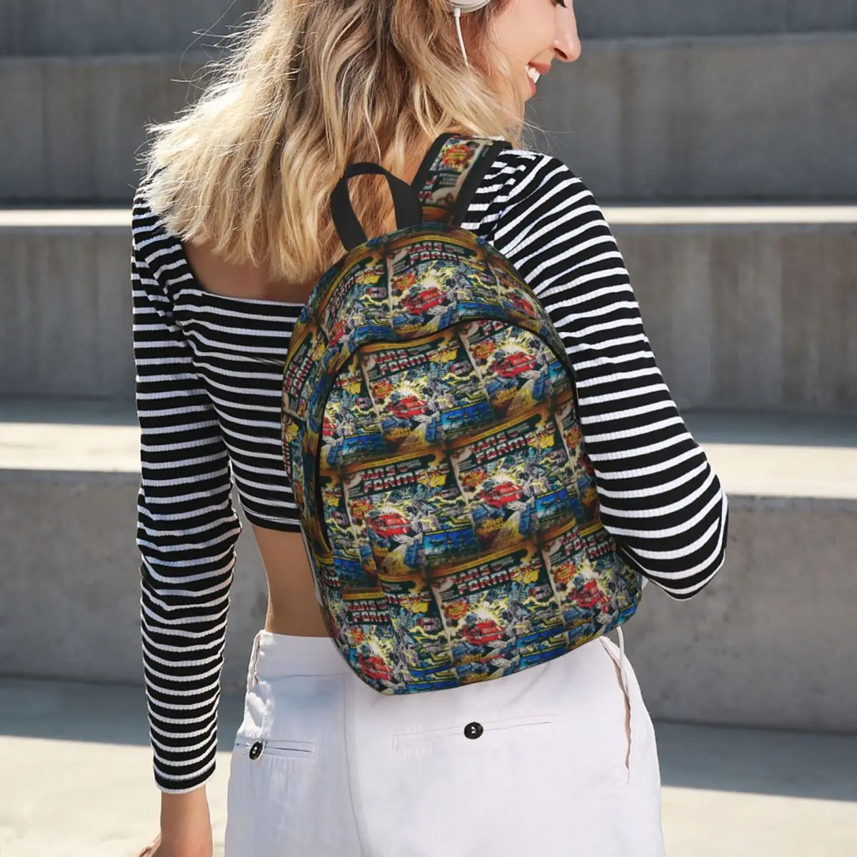 Issue One Student Backpack School Bag Hiking Travel Daypack for Men Women Fashion Bookbag Shoulder Bags