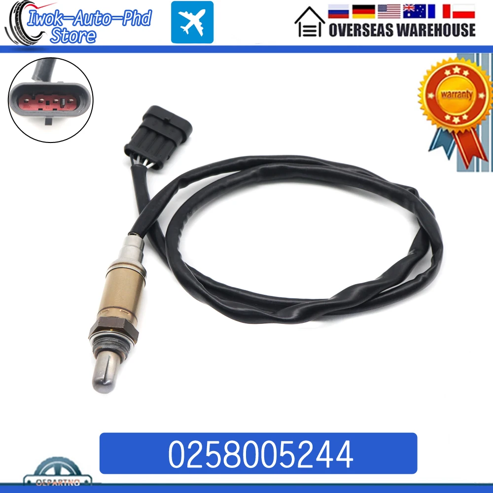 0258005244 NEW Probe Air Fuel Ratio Lambda 02 O2 Oxygen Sensor for FIAT Doblo Palio MPV LANCIA Lybra Sedan