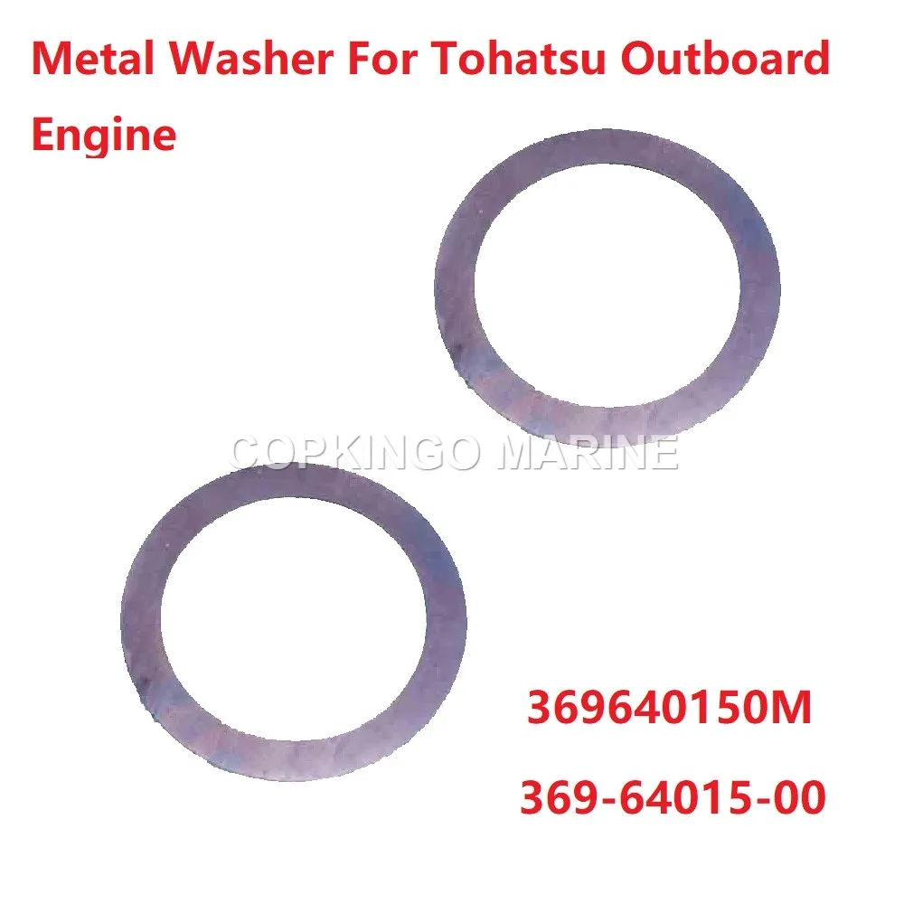 

2Pcs Boat Motor Metal Washer For Tohatsu Outboard Engine MFS5-6B MFS8-9.8A 369-64015-00