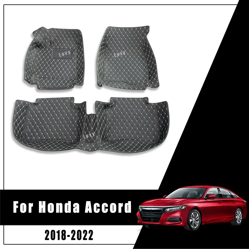 

Car Floor Mats For Honda Accord X 2022 2021 2020 2019 2018 Trunk Carpets Auto Foot Rugs Interior Pedals Covers Accessories Parts