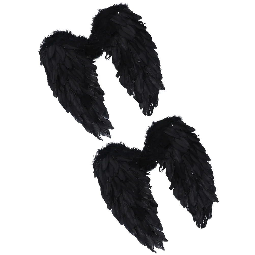 2 pezzi grande costume da angelo ali ali puntello per le donne leggero cosplay festa carnevale accessorio in maschera