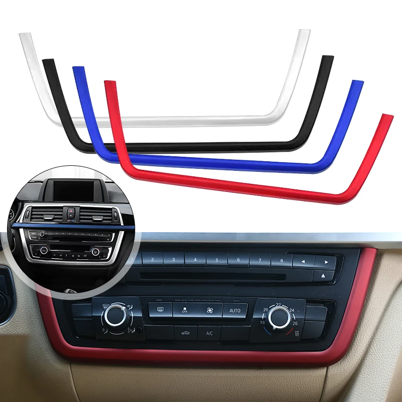 ABS Car Interior Center Control CD Panel Frame Cover Sticker Trim For BMW 3 4 Series 3 Series GT F30 F36 316 318 320 2013-2019