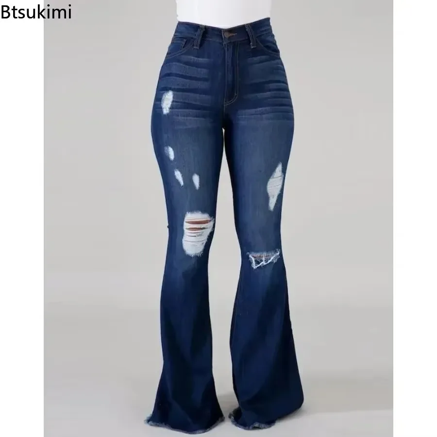 New 2026 Casual Jeans High Waist Jeans for Women Fashion Slim Hip Lift Stretch Denim Pants Street Casual Female Trousers S-3XL