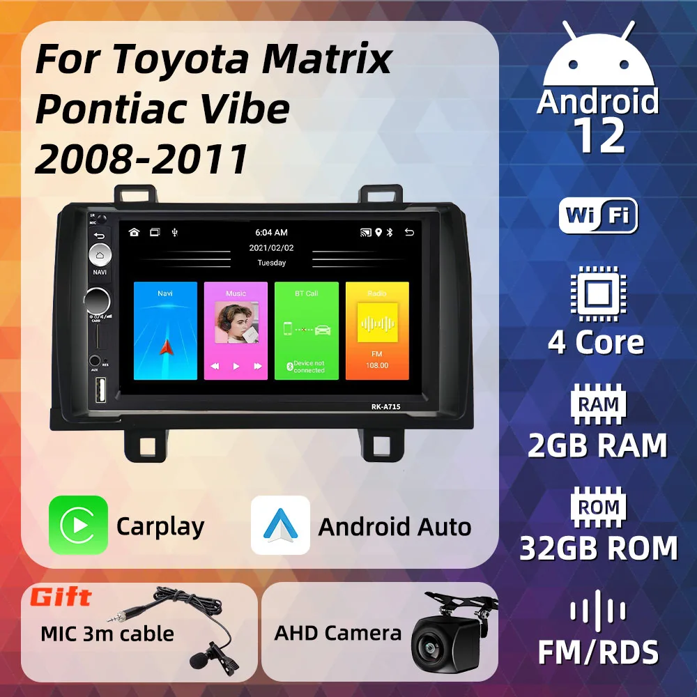 Car Radio for Toyota Matrix Pontiac Vibe 2008 - 2011 7