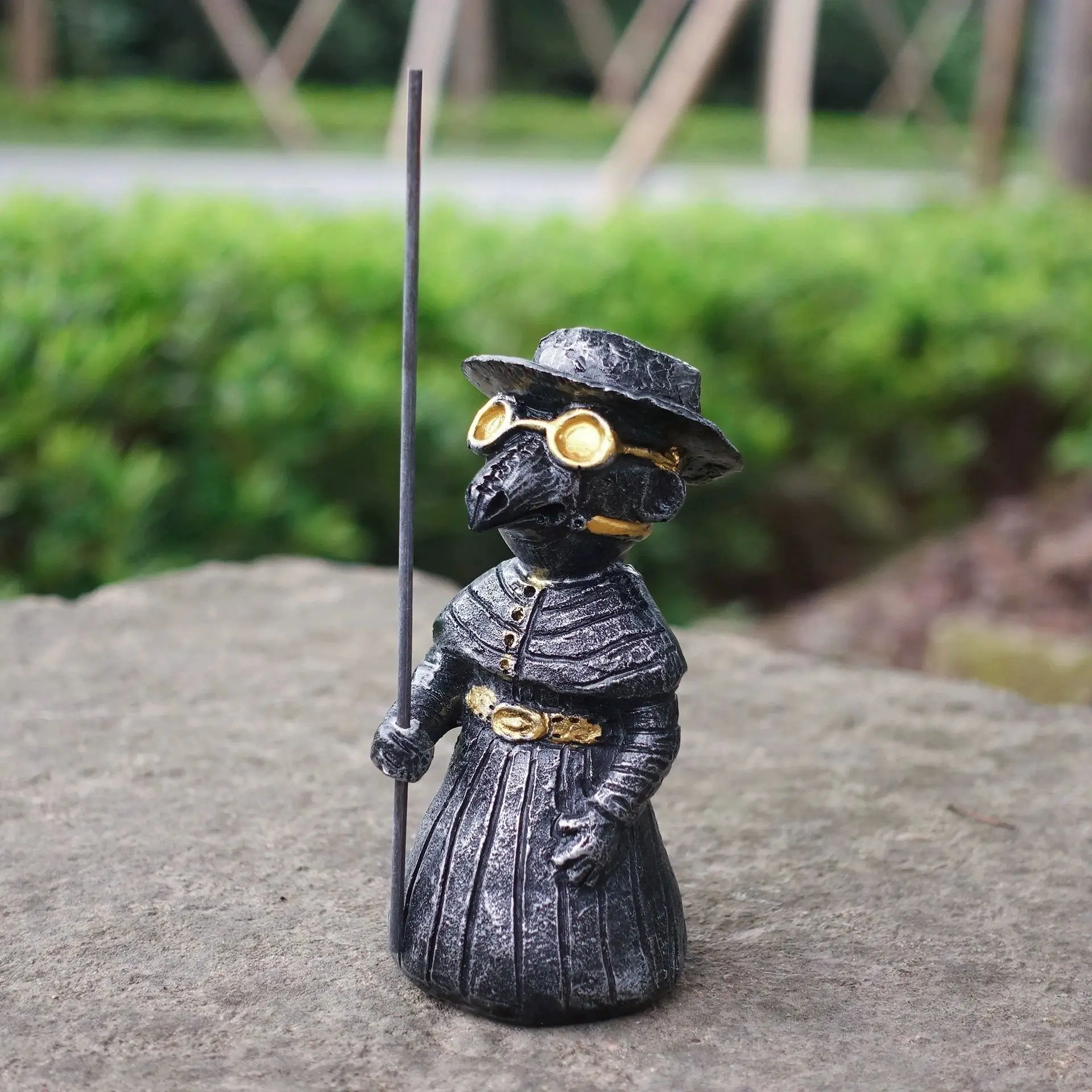 

New Mr. Crow Resin Crafts Gothic Thriller Home Car Desktop Ornament Birthday Gift Creative Goodies