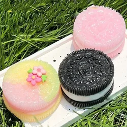 Oreo Cookie Pinch Toy Simulation Sandwich Cookie Pinch Happy Silicone Creative Gift Super Soft Decompression Exhaust Vent Toy