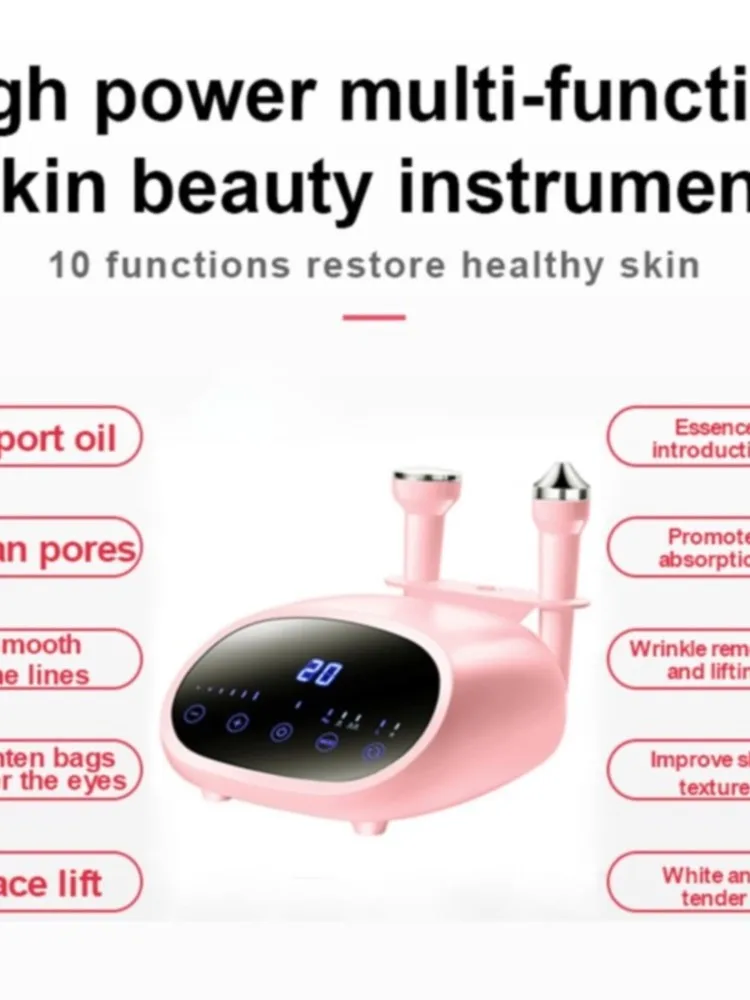 3-in-1 ultrasone hoogfrequente trillingen gezichtsogen stimulator diepe reiniging voeding introductie zuurstofinjectie spuitpistool