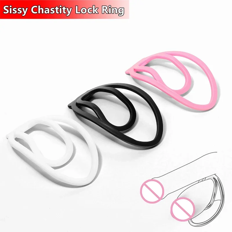 Panty Chastity with The Penis Clip BDSM Male Mimic Female Pussy Chastity Device Light Plastic Trainingsclip Cock Cage Sex Toys