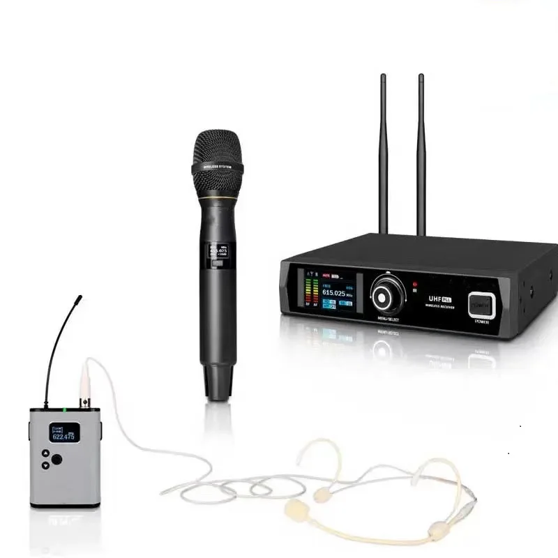 

Wireless handheld headset microphone, one to one, true grading condenser microphone for vocal performance
