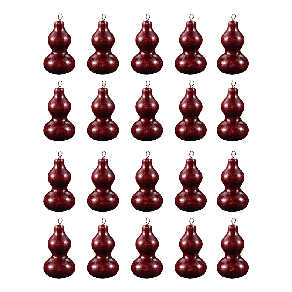 

20Pcs Wooden Gourd Pendants Reliable Material DIY Door Curtain Accessories Fine Craftsmanship Gourd Pendants