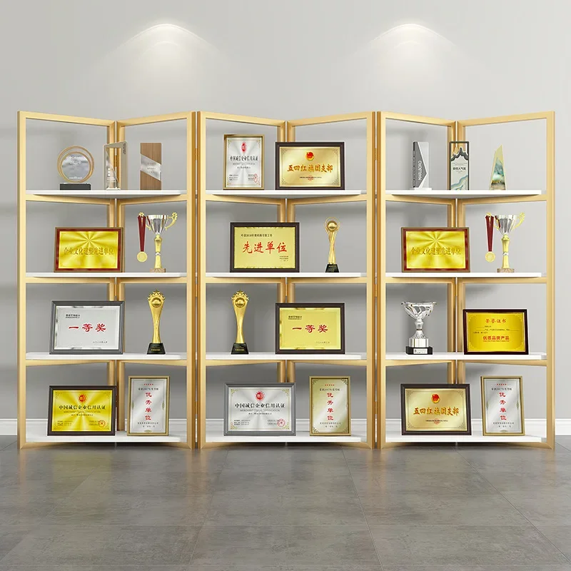 Company Honor Certificate Display Stand Display Cabinet Product Certificate Trophy Medal Certificate Business License