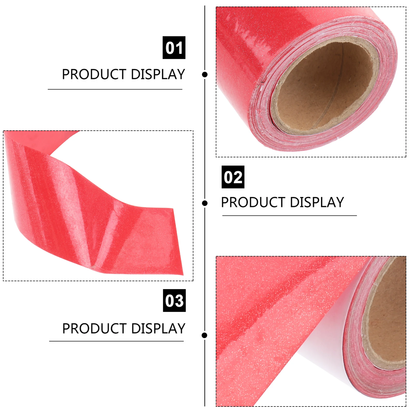 

2 Rolls Anti-collision Glass Waistline Patch PVC Material Stickers for Whiteboard Border Self-adhesive Decals DIY Decoration