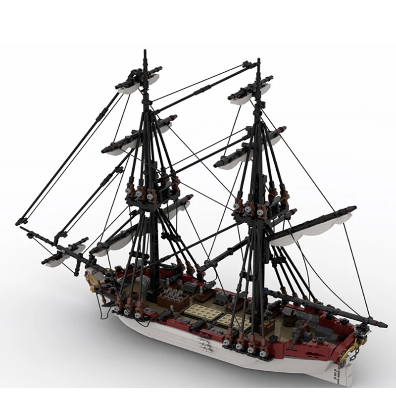 1448-teiliges Schiff-Bausteinset Santa Lucia MOC Anpassbares Modulares Bausteinmodell Kreatives Design Beliebtes DIY Jungen-Montage-Spielzeug Geschenk