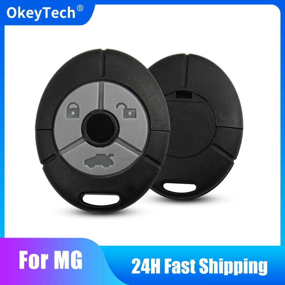 OkeyTech 3 Buttons For Rover Streetwise MG TF ZR ZS 25 45 Replacement Auto Remote Key Shell Fob Case Cover NO Car Sticker