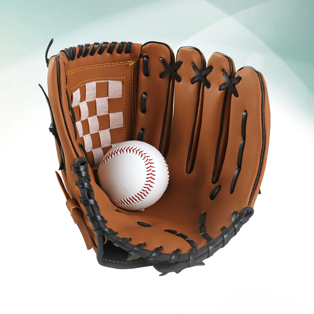 

10 5 Glove Softball Gloves Thicken Infield Pitcher Sports Infielder's 2650X2000X100CM Left Hand Baseball Brown Child