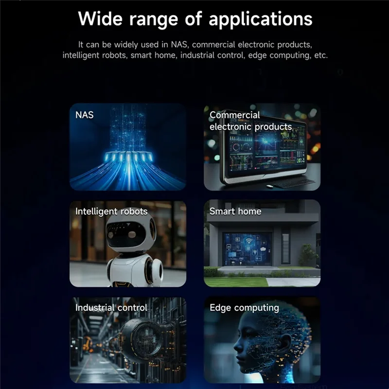 Per Orange Pi RV2 Computer a scheda singola DDR4 8-Core RISC-V 2TOPS AI CPU Wifi BT5.0 BLE M2 PCIE SSD Mini PC