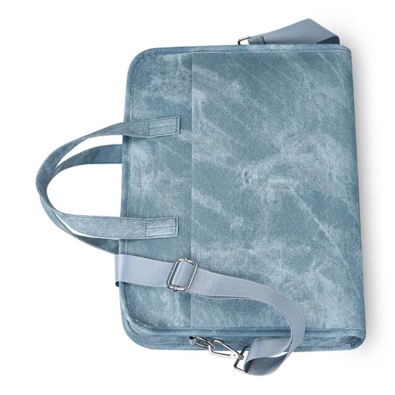  Laptop Shoulder Bag For 14inch Computers Water Resistant Fabric Multiple Pocket Adjustable Straps Carry On Compatible