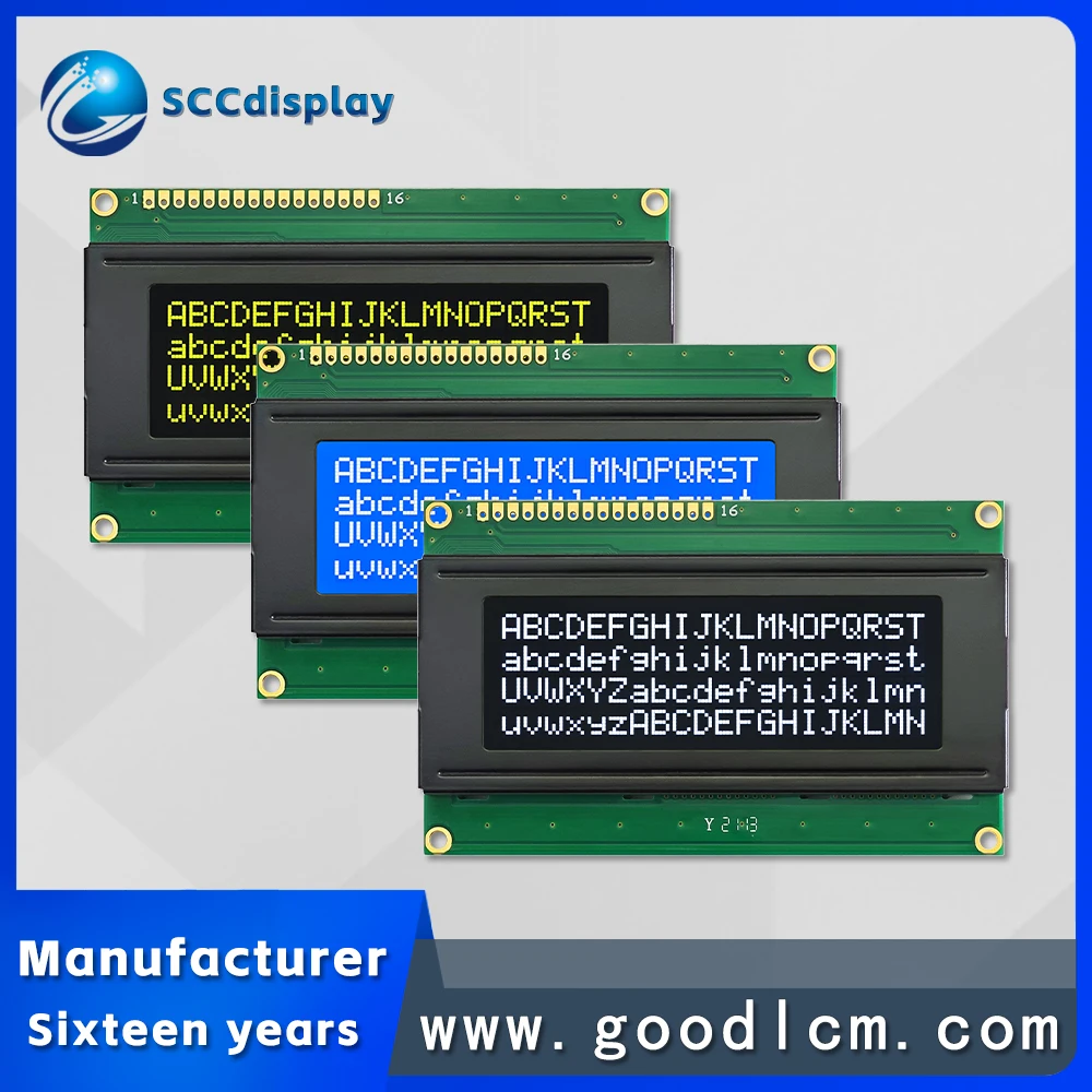 Industrial instrument LCD 2004 digital character screen SJXD2004A highlight LED backlight 2004 dot matrix LCM display module