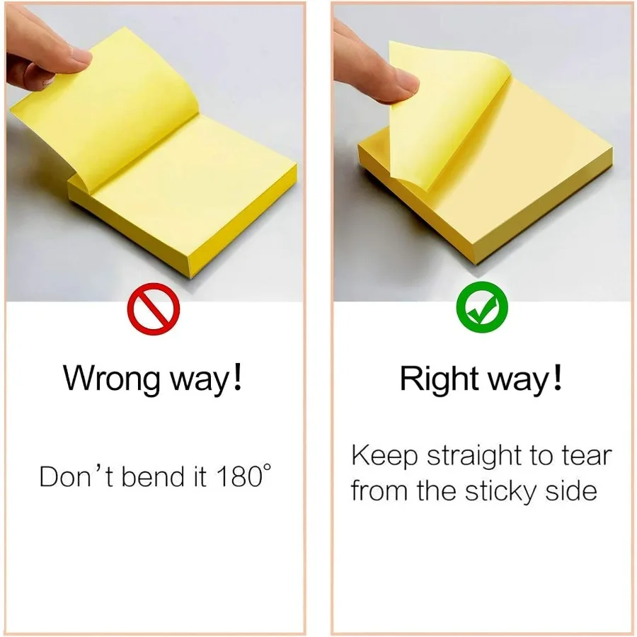 Sticky Notes 3x3 Inches Bulk 28 Pack 2800 Sheets Colored SelfStick Pads 100 Sheets Pad with 4 Bright Colors Yellow Green Pink B