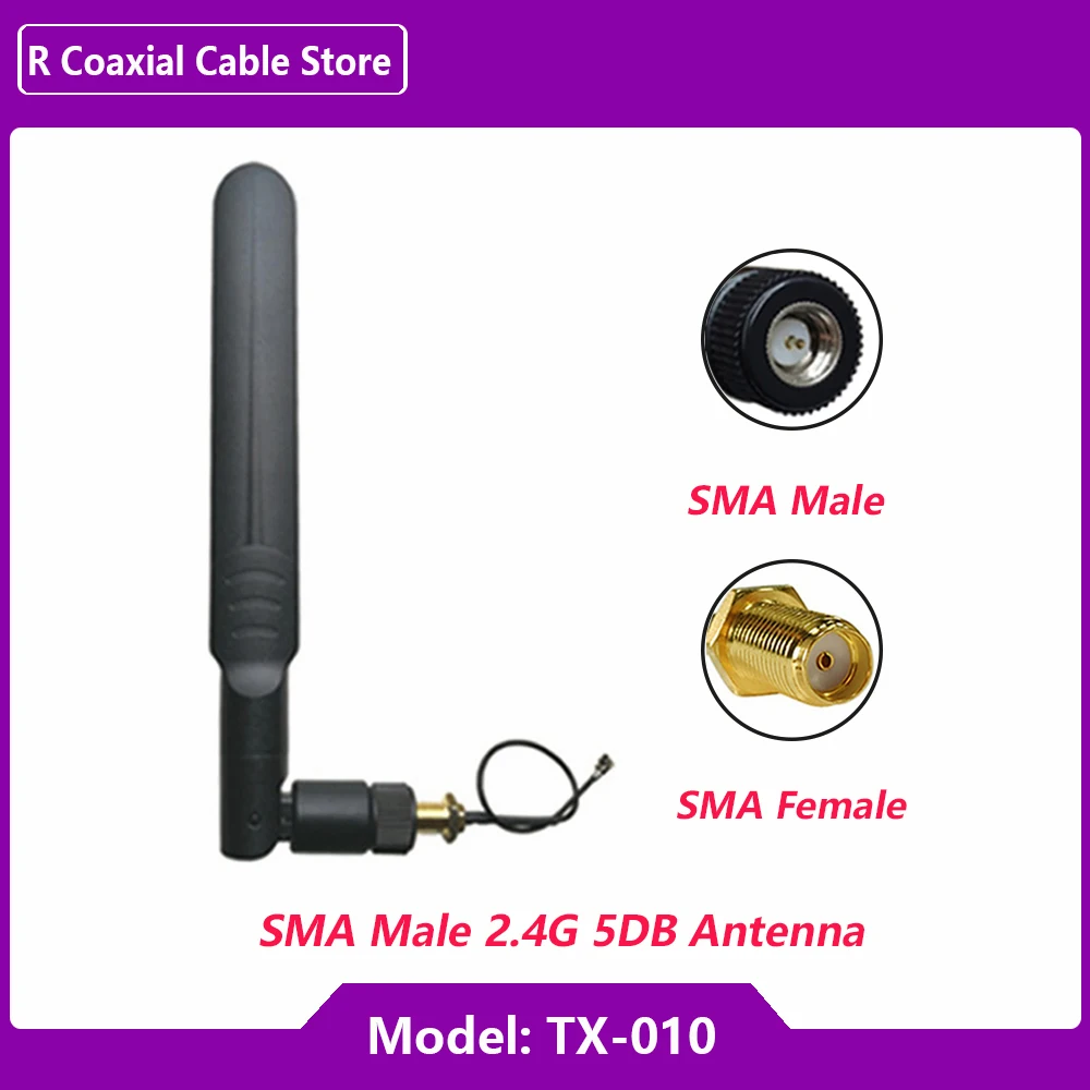 Modulo 2.4G 5G LET 4G dedicato Antenna WIFI Dual-band omnidirezionale ad alto guadagno 5DB 8DB 12DB Router Full-band Antenna Pinhole