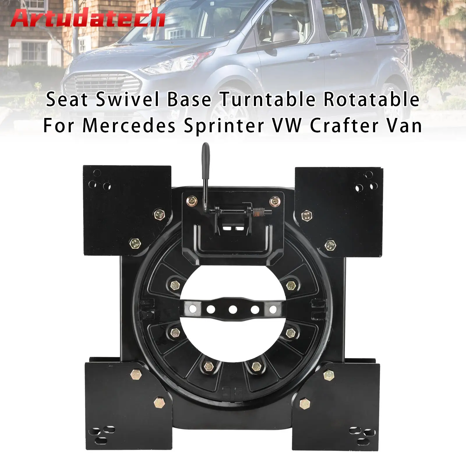 Artudatech Seat Swivel Base Turntable Rotatable For Mercedes Sprinter VW Crafter Van