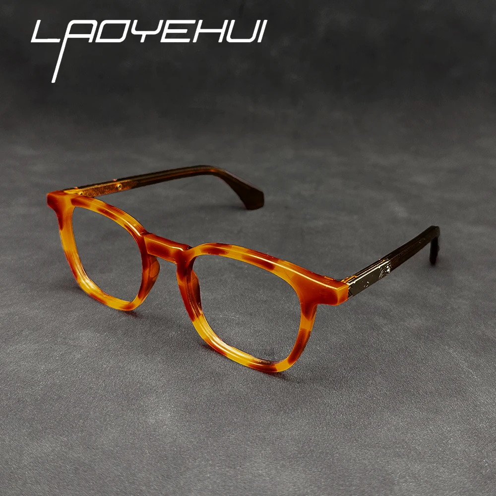 

Small Glasses Frame Japanese Handmade Acetate Computer Eyepieces Men's Clear Vision Myopia Hyperopia Vintage Reading Glasses