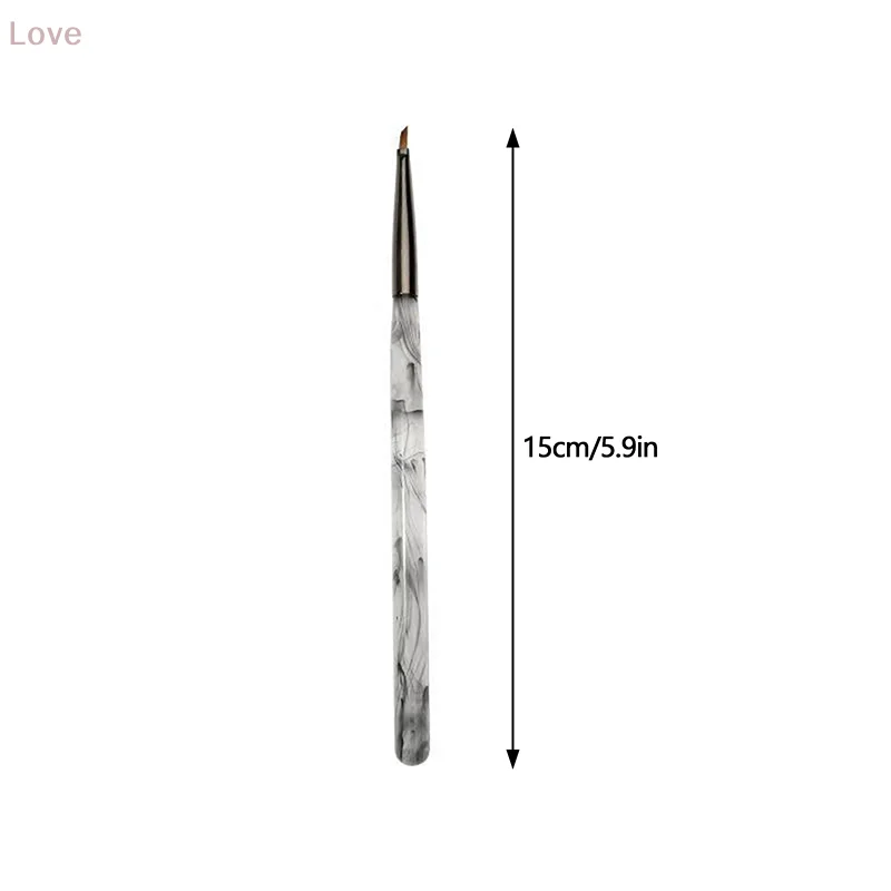 [L&P] مسمار اللوحة الأشعة فوق البنفسجية هلام الرسم النقش فرشاة مثلث القلم طلاء حبر مقبض مانيكير التنقيط منشئ أداة لصالون الأظافر