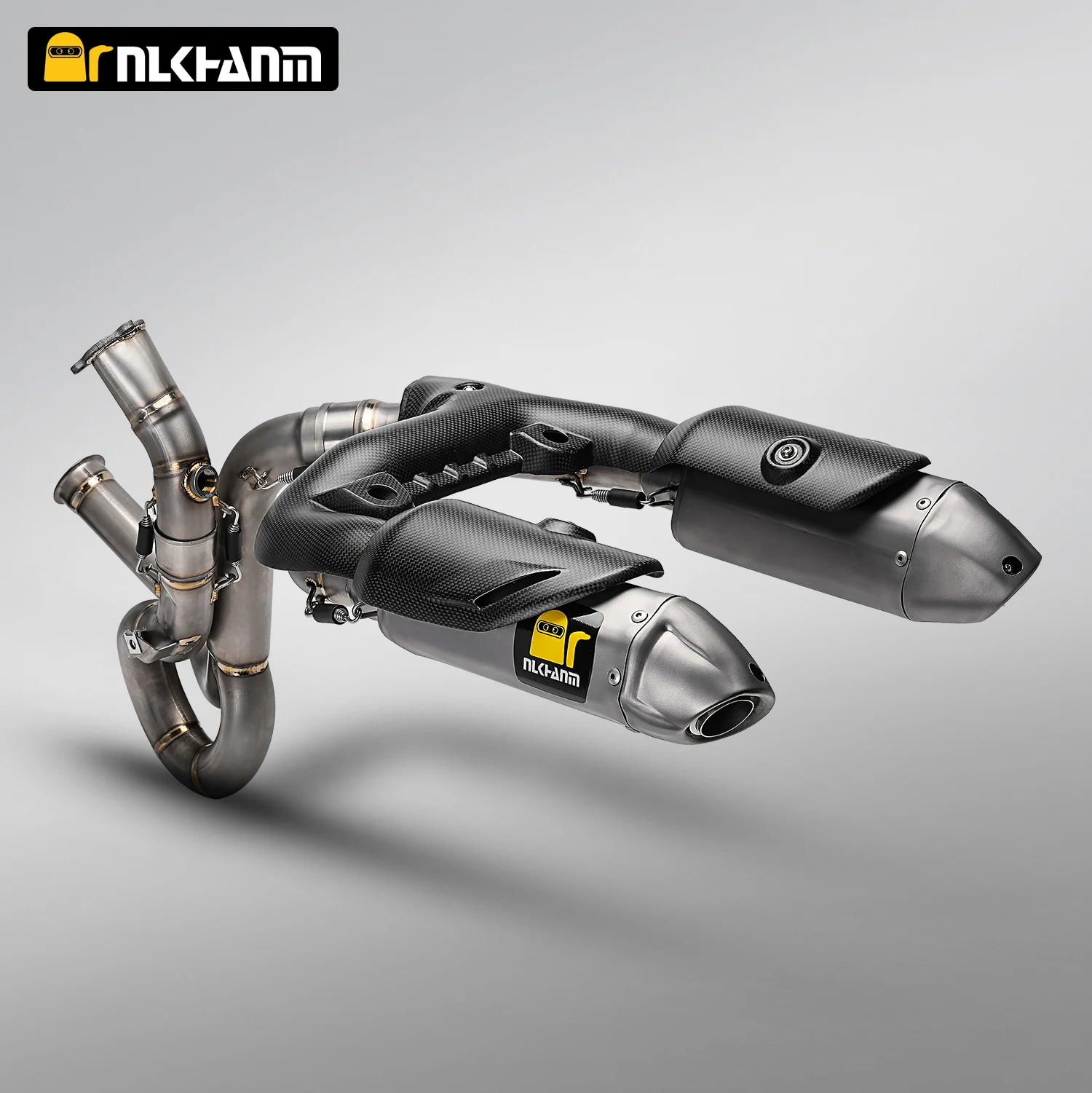 

Для мотоцикла Ducati V2 V2S Ti. Модификация выхлопной системы с двойным глушителем АК для Panigale V2 V2S StreetFighter V2 V2S 2025-