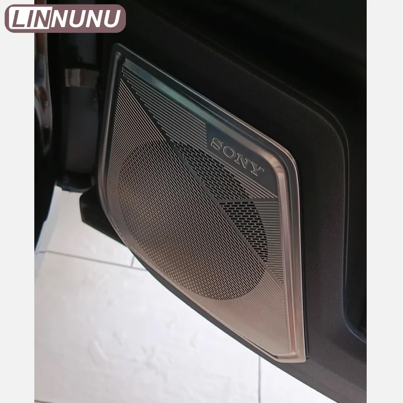 LINNUNU Fit for jaecoo j7 accessories 2025 Car door horn cover Metal chery explore tansuo 06 2023 2024 Automotive interior