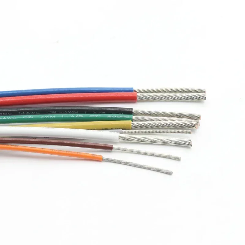 1/5M UL1332 PTFE Wire 28/26/24/22/20/18/16/14/13/12 AWG FEP Plastic Insulated High Temperature Electron Cable For 3D Printer