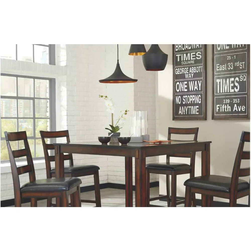 Chair Includes Table & 4 Barstools Dinning Tables and Chairs Coviar 5 Piece Counter Height Dining Set Table Sets for Dining Room