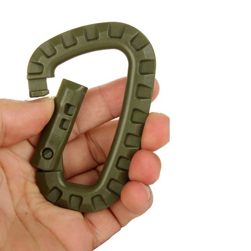 

5PCS Outdoor Plastic Carabiners Hanging Buckle Hook Keychain Bushcraft Survival Molle Backpack Buckle Hook Camping EDC Gear