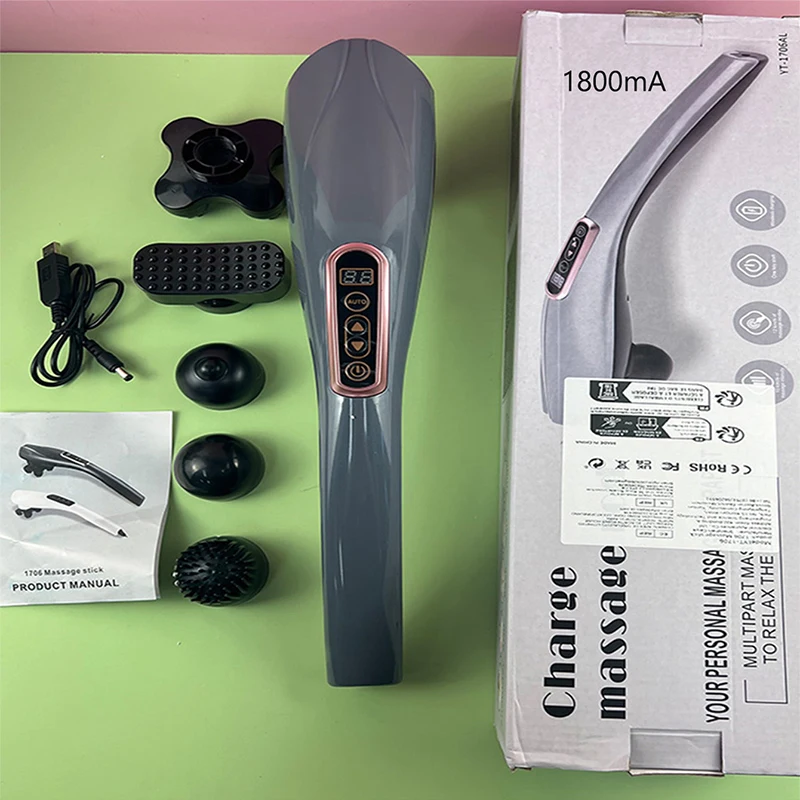 

Handheld massage sticks, massage hammers, rechargeable electric portable vibrators relieve pain and relax the body