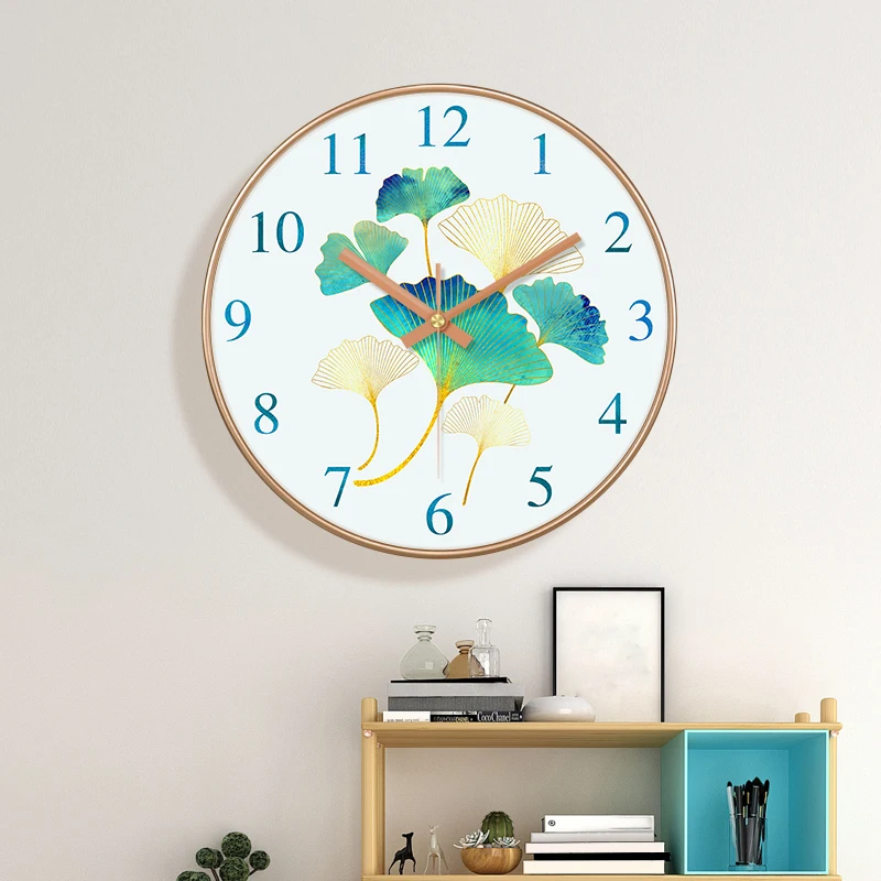 Abstract Colorful Wall Clock ABS Frame Loudspeaker Mute Movement Modern Art  Design Clock for Living Room Bedroom Home Decor