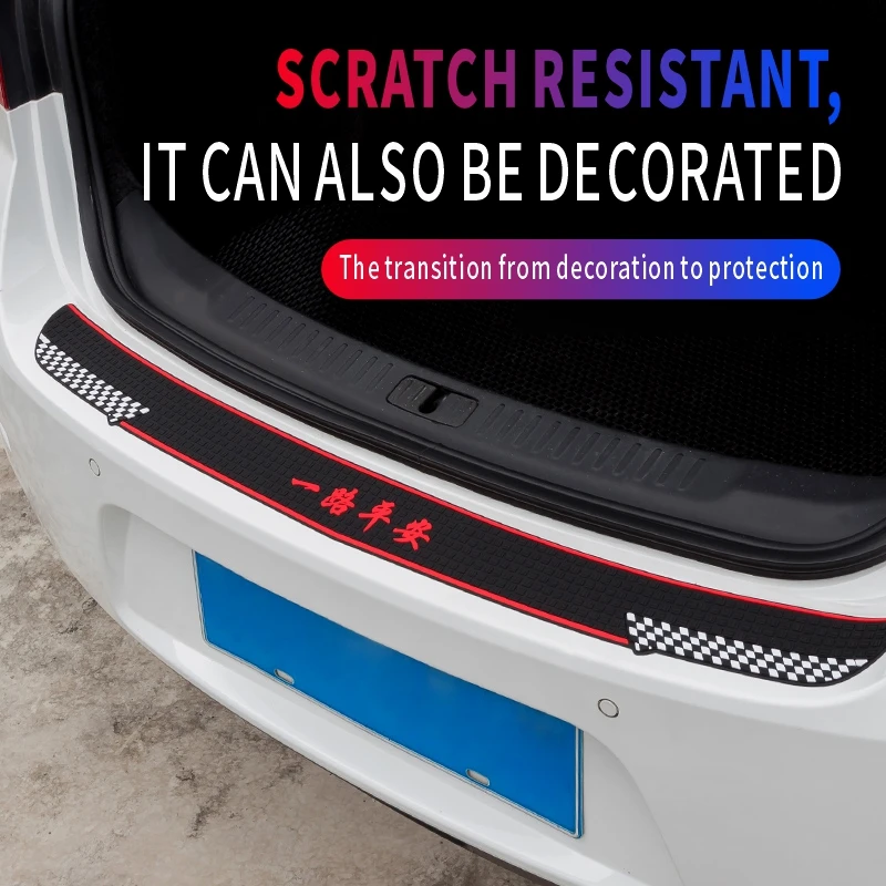 

Universal Trunk Protection Strip, Anti-Trampling Car Door Edge Protection Strip, Anti-Collision and Scratch-Resistant Decorative Sticker