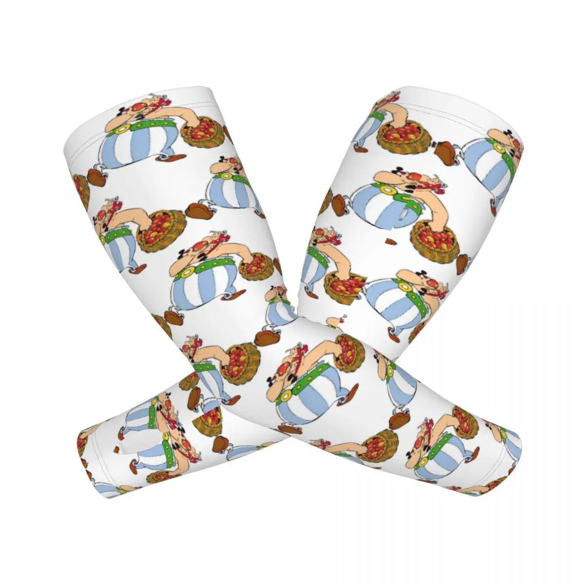 أستريكس وأوبليكس أكمام أذرع تبريد خارجية من الشمس فوق البنفسجية غطاء حماية صيفي من الحرير الجليدي لركوب الدراجات وأكمام وشم