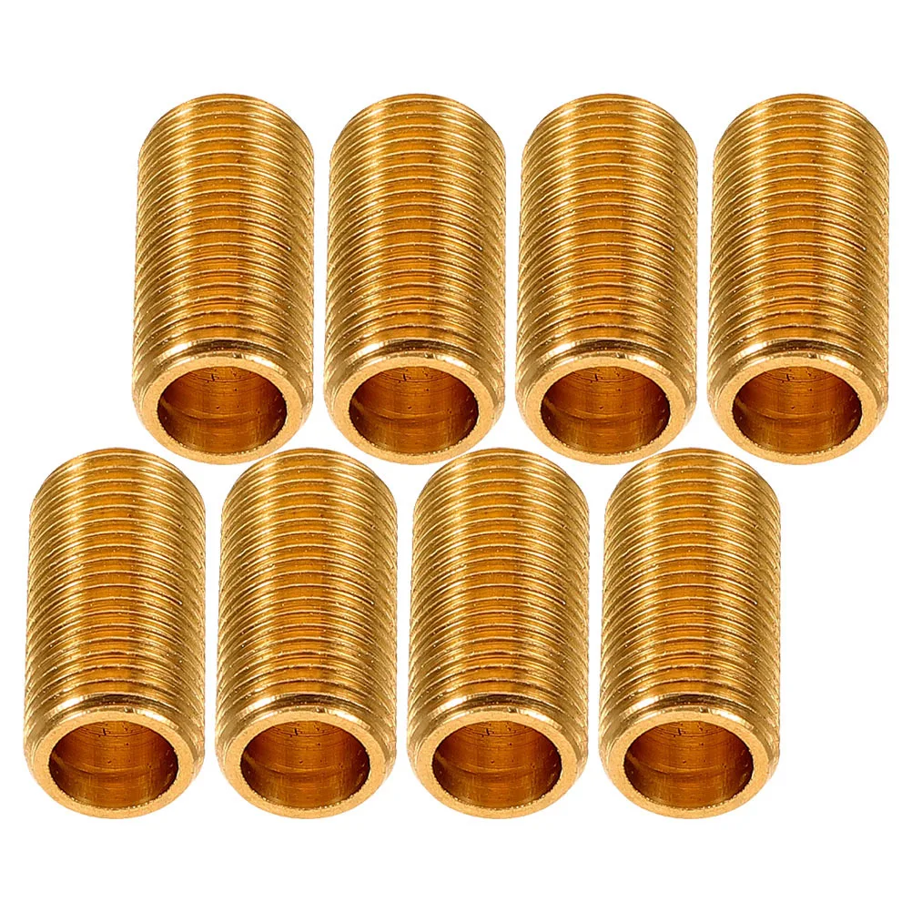 Mamelons de lampe en laiton creux, connecteurs de tige de lampe filetés, pièces de rechange pour lampes, fixation d'éclairage, 8 pièces