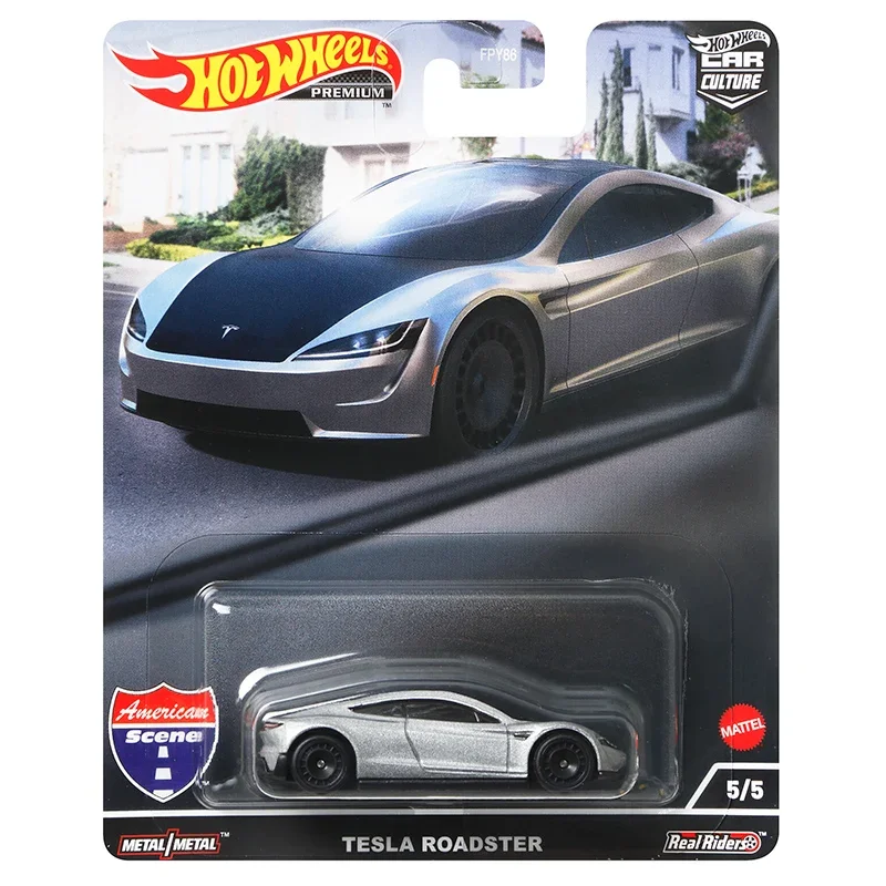 Original Hot Wheels Premium Car Culture American Scene Diecast 1/64 Voiture Corvette Ford Tesla Dodge Boy Toy for Children Adult