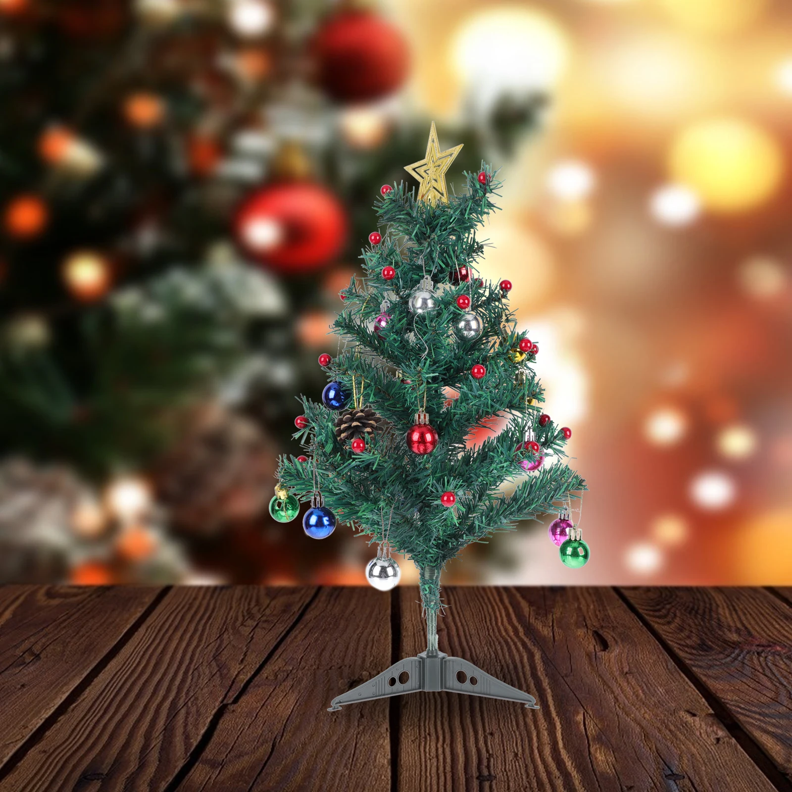 

1set 1Set Desktop Tree Lovely Creative Xmas Decor Green Realistic Shape High Quality Environmental Protection Material