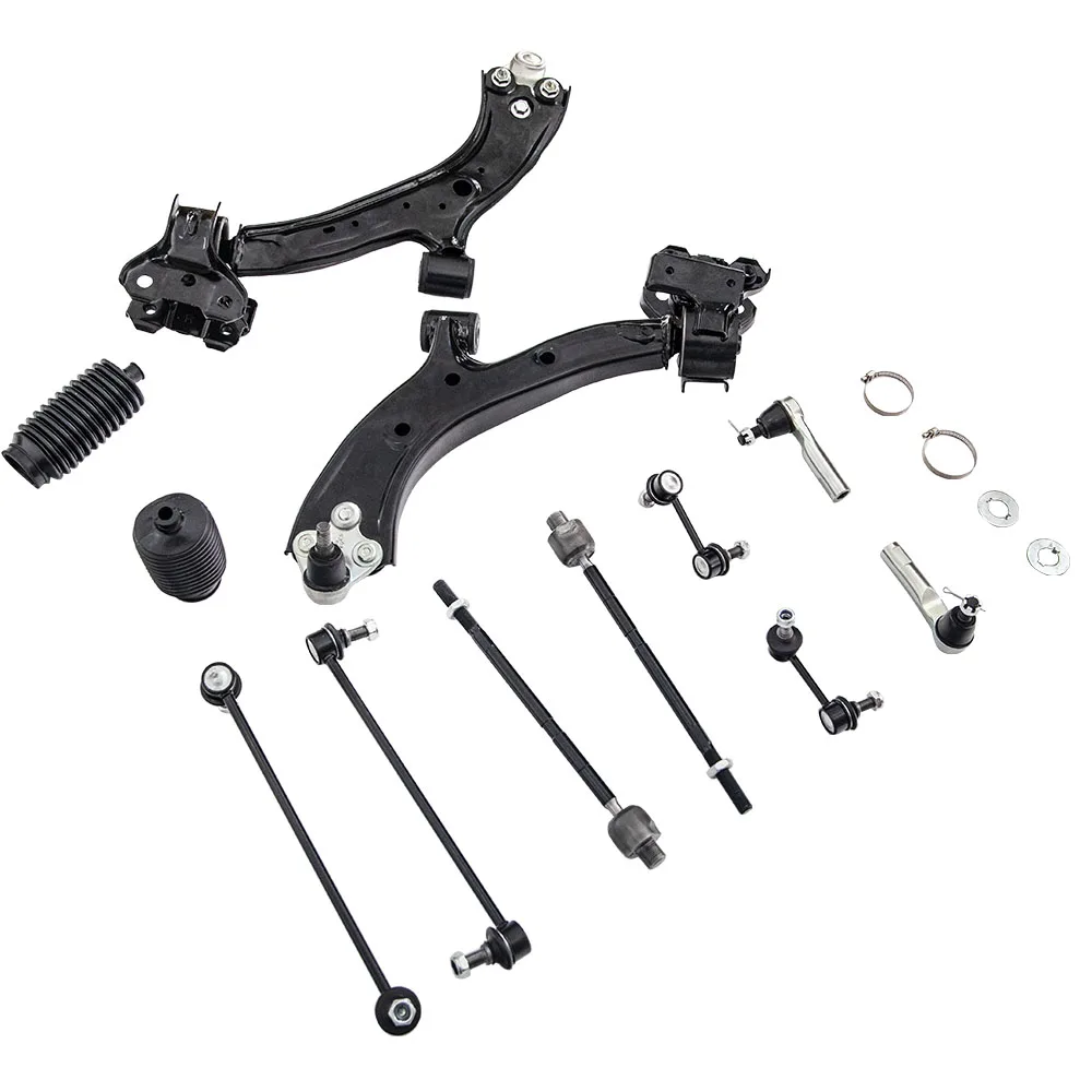 12 peças kit de suspensão braço de controle conjunto de tirante de junta esférica para 07-11 Honda CR-V CRV