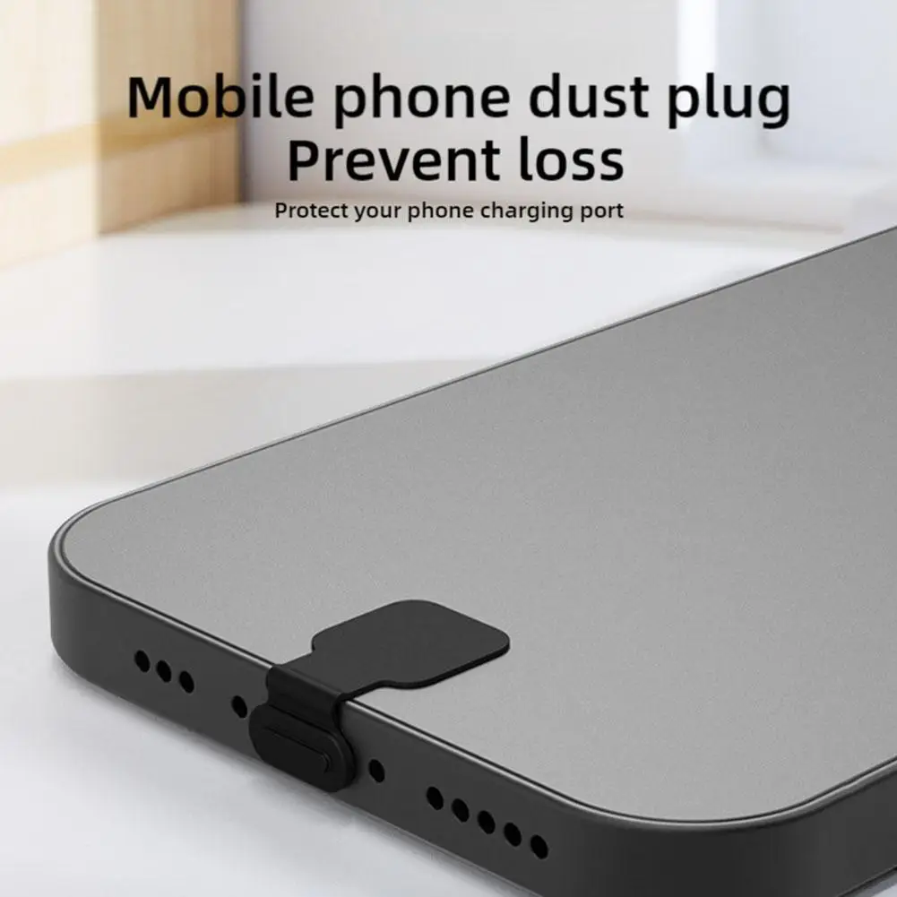 New Universal Dust Plug for Mobile Phones, Fits Apple iPhone, Samsung,  Type C, Anti-Lost, Anti-Dust Patch