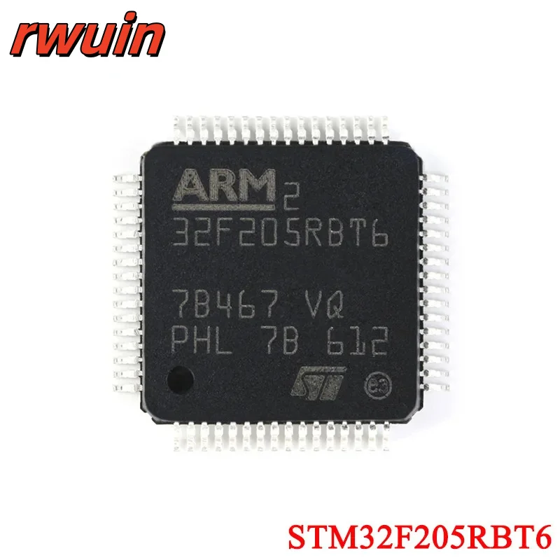 Original ARM 32F205RBT6 STM32F205RBT6 STM32 F205RBT6 STM32F205 LQFP-64 Cortex-M3 32-bit Microcontroller MCU Chip IC Controller