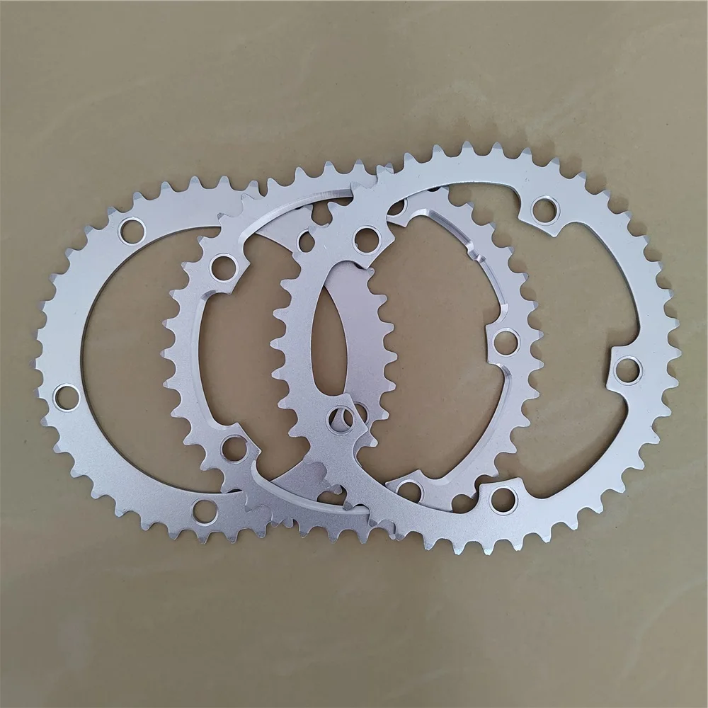 Chainwheel Road Bike Crown 130BCD 38T 39T 40T 42T 44T 46T Folding Bicycle BCD 130 Sprocket 7-11 Speeds Aluminum Alloy Silver