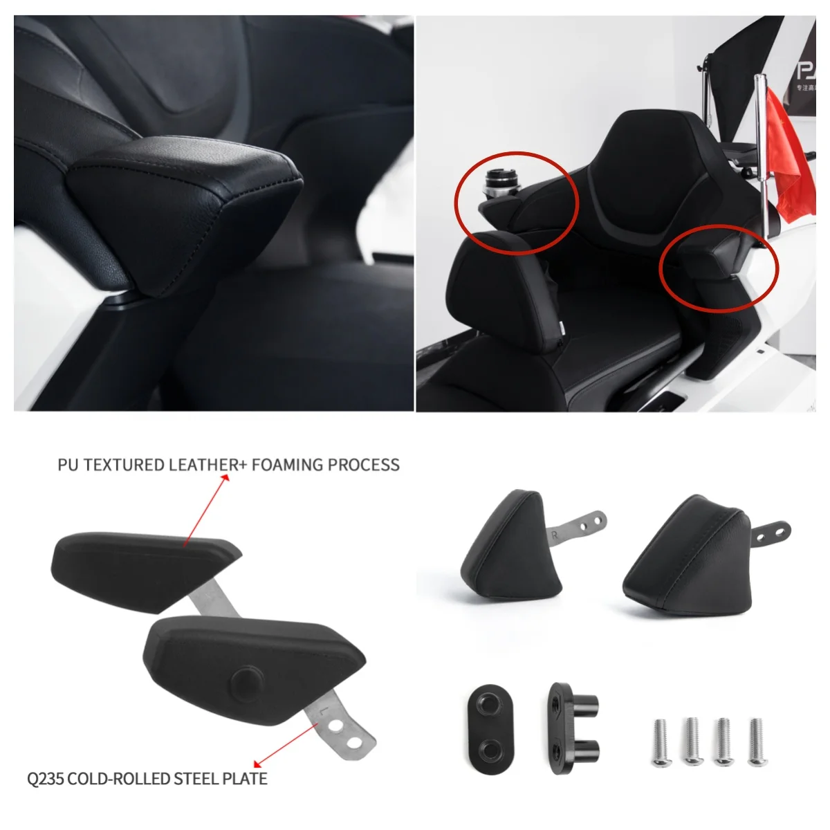 PANICAL Passenger Handrail For Goldwing 1800 Tour Gold wing GL 1800 2018-2026 Motorcycle Rear Passenger Armrests Accessories