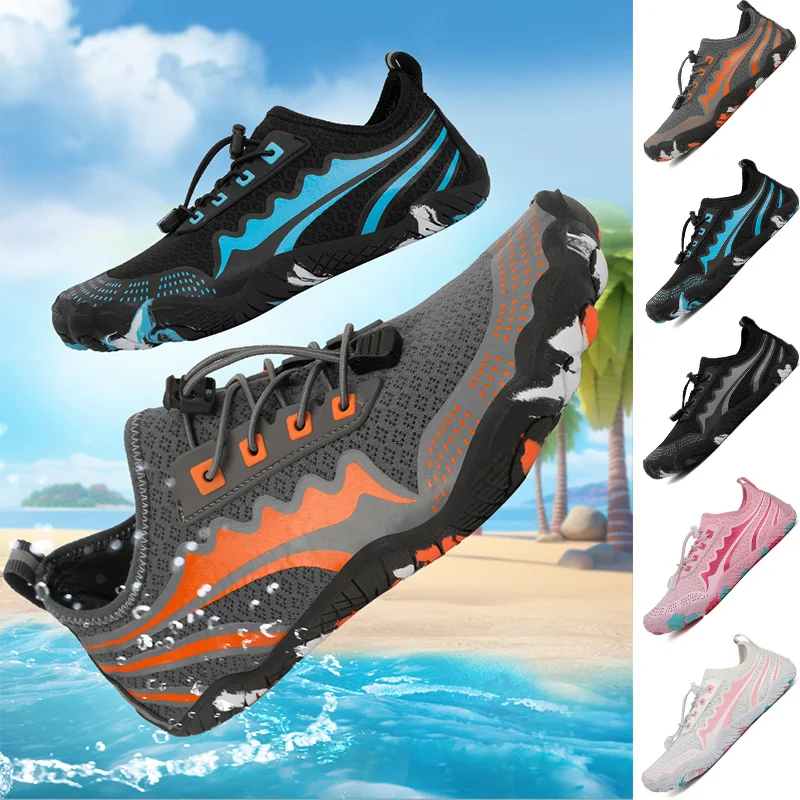 

Summer Water Shoes for Women Men Barefoot Beach Shoes Breathable Sport Shoe Quick Dry River Sea Aqua Sneakers Soft Beach Sneaker