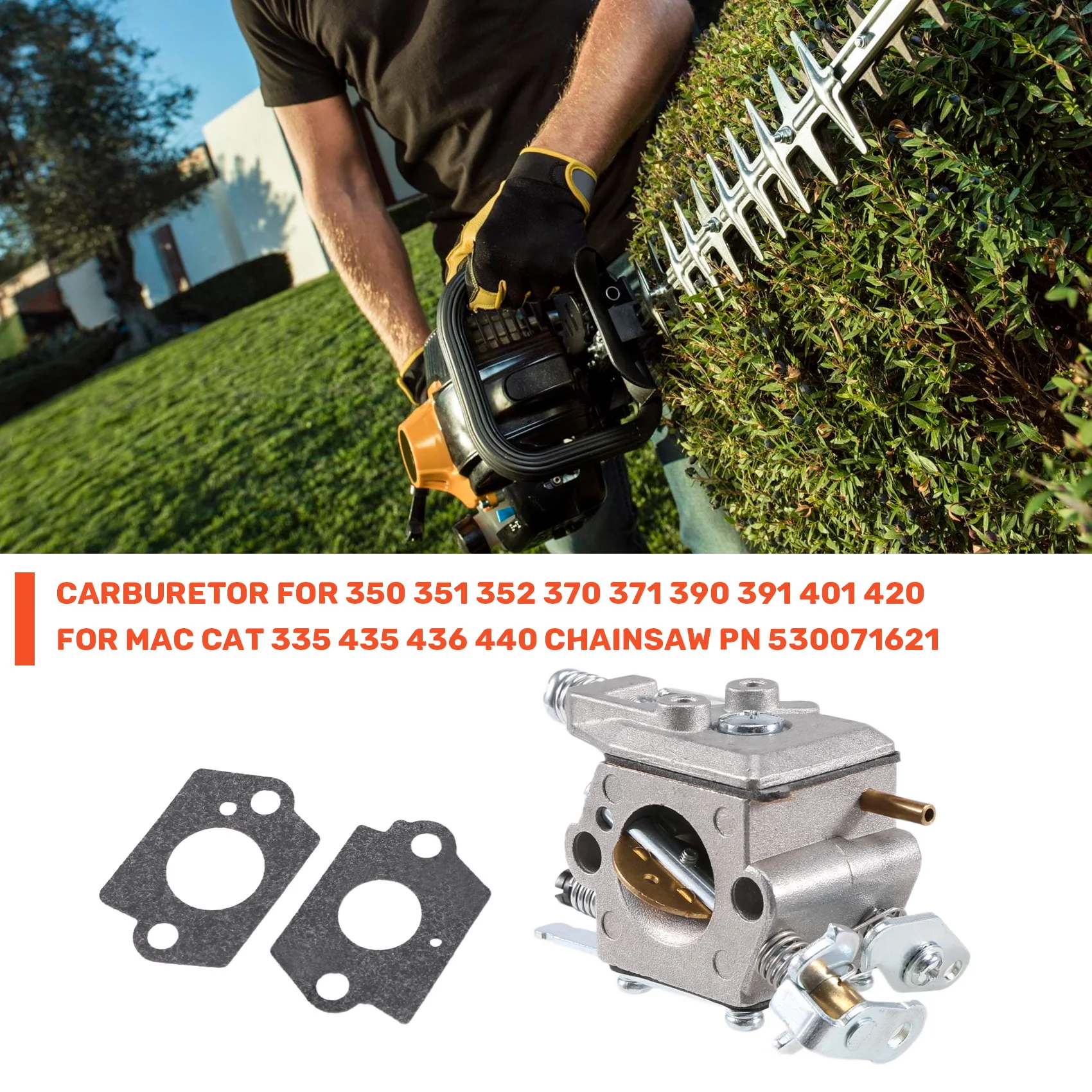 Новый карбюратор для бензопилы Partner 350 351 352 370 371 390 391 401 420 для McCulloch Mac Cat 335 435 436 440 PN 530071621