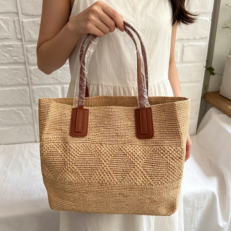 Tas Selempang Jerami Rafia Ala - Women'S Raffia Bags ulasan dan harga
