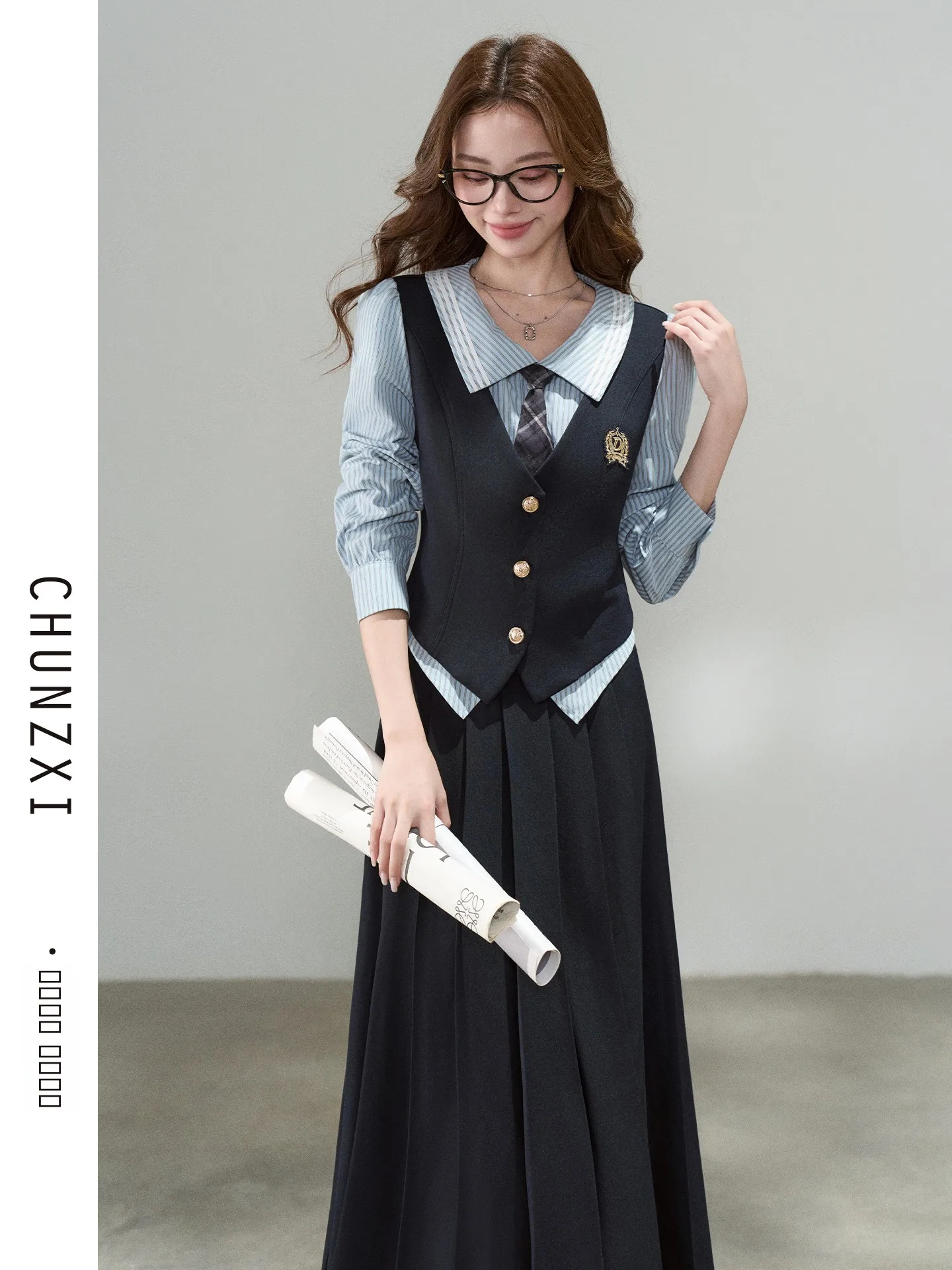 

Женский топ с эффектом похудения, имитация двухслойности, новинка весны, с завышенной талией, премиум-класса