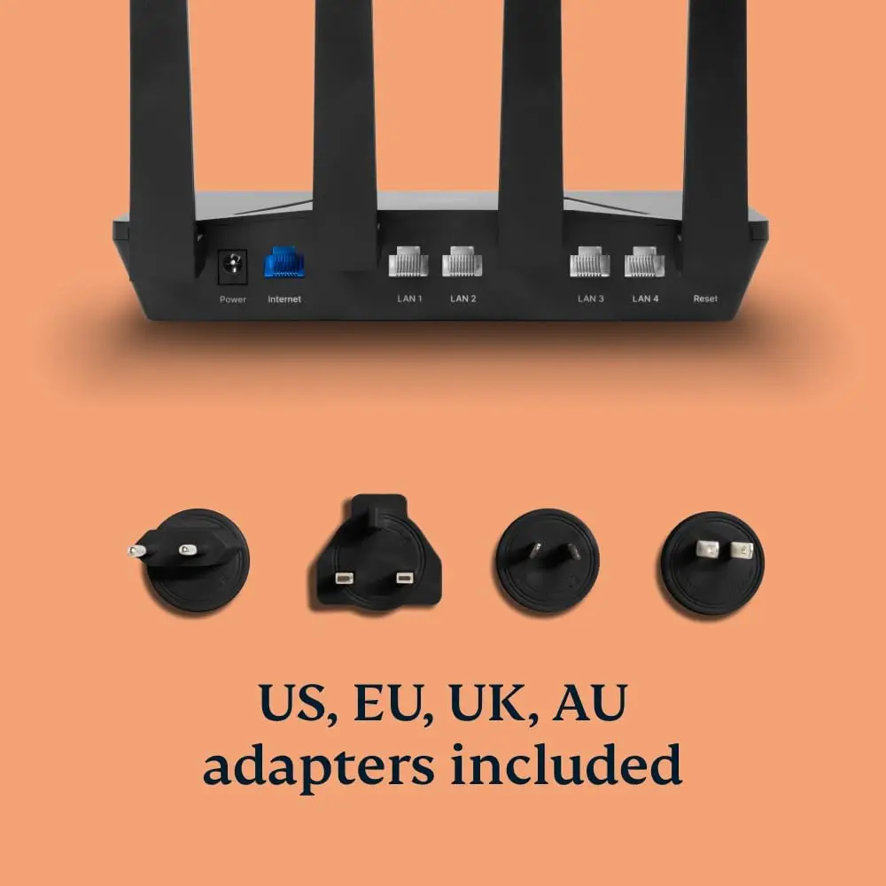 راوتر واي فاي 6 VPN للمنزل |   حماية الأجهزة غير المحدودة |    (نسخة الولايات المتحدة وكندا)